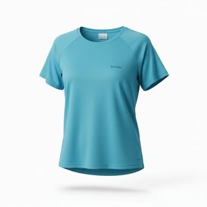 Columbia Aqua Blue Short Sleeve Shirt Size 3x NWT